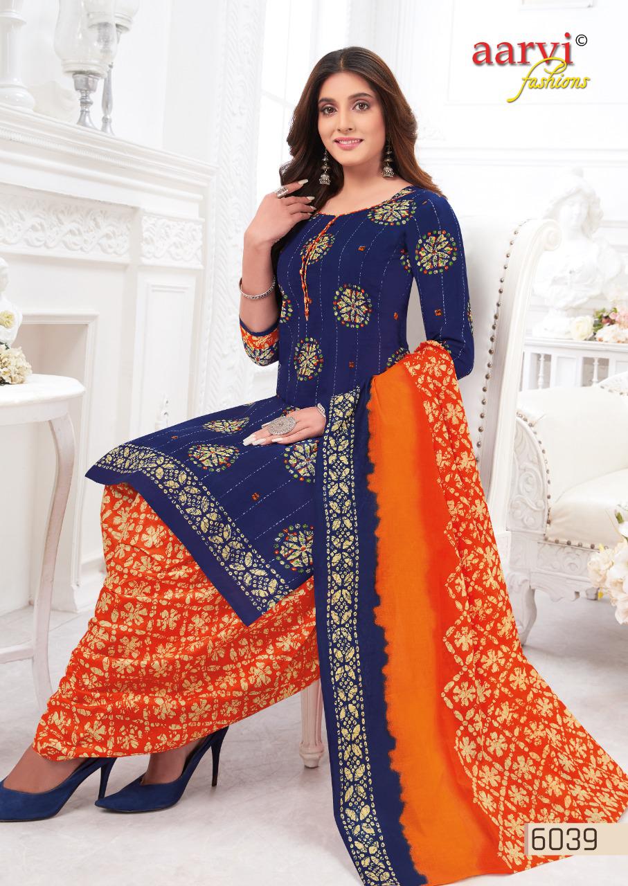 Aarvi Special Patiyala 17 Printed Cotton Casual Daily Wear Dress Material Collection